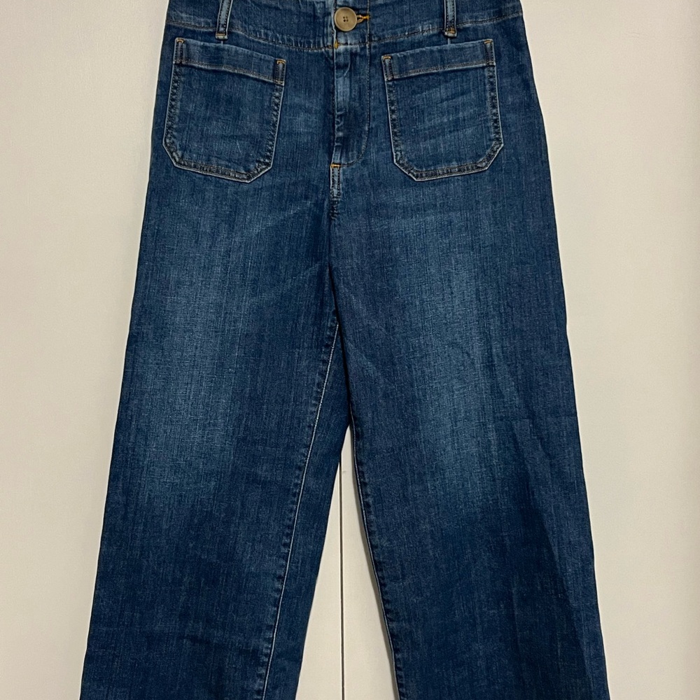 The Colette full length wide leg jeans by Maeve